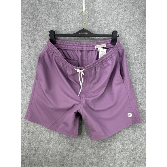 NWT Outerknown Men's Size Large Nomadic Volley Trunks Board Shorts Purple $78 - Picture 4 of 13